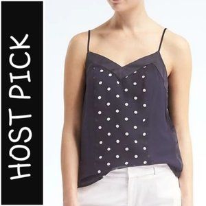 Banana Republic Easy Care Dot Seamed Cami